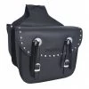 American-pro Custom Motorcycle Bags In Genuine Leather Black A-Pro Model Weston Split