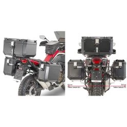Givi PL ONE-FIT-Seitenkoffer Für MONOKEY CAM-SIDE Trekker-Outback-Koffer Für HONDA Africa Twin CRF1100L 2020 Konfiguriert