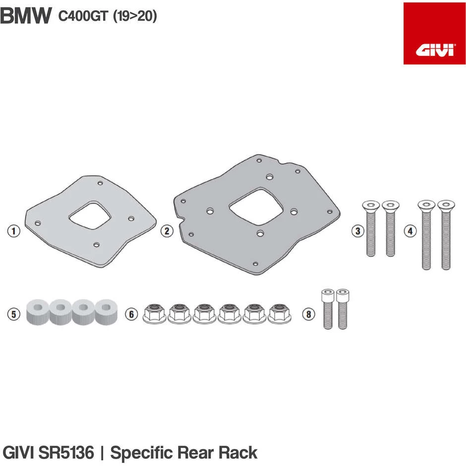 Givi Sr5136 Heckbefestigung Für Monokey Oder Monolock Topcase Spezifisch Für BMW C400 Gt 1 Givi Sr5136 Heckbefestigung Für Monokey Oder Monolock Topcase Spezifisch Für BMW C400 Gt