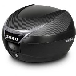Koffer Für Motorräder Und Motorroller Shad Sh34 Carbon Look 34 Liter
