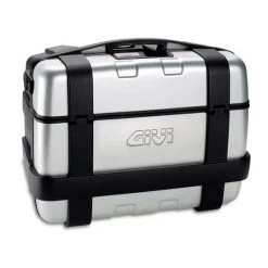 Motorräder Seitentasche Givi Monokey Trekker 46 Lt Silber