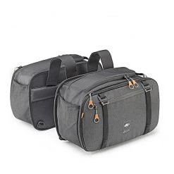 Paar Kappa AH202 Black Ausziehbare Motorrad Seitentaschen