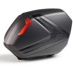 Paar Seitenkoffer Givi V37NN Monokey Side 37 Lt. Schwarzer Carbon-Reflektor In Carbonoptik