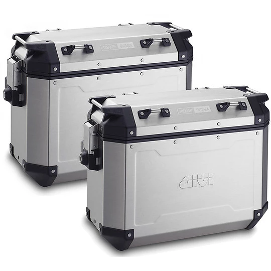 Paar Seitenkoffer Monokey Cam Side Givi TREKKER OUTBACK 37 Lt. OBKN37 Aluminium 1 Paar Seitenkoffer Monokey Cam Side Givi TREKKER OUTBACK 37 Lt. OBKN37 Aluminium