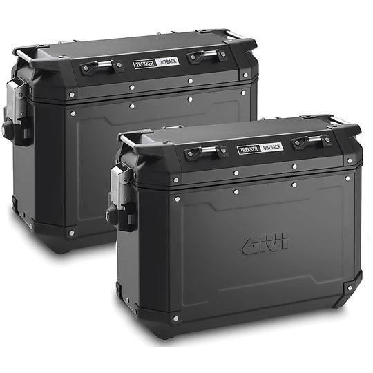 Paar Seitenkoffer Monokey Cam-Side Givi TREKKER OUTBACK Black Line 48 Lt. OBKN48 Aluminium Lackiert 1 Paar Seitenkoffer Monokey Cam-Side Givi TREKKER OUTBACK Black Line 48 Lt. OBKN48 Aluminium Lackiert