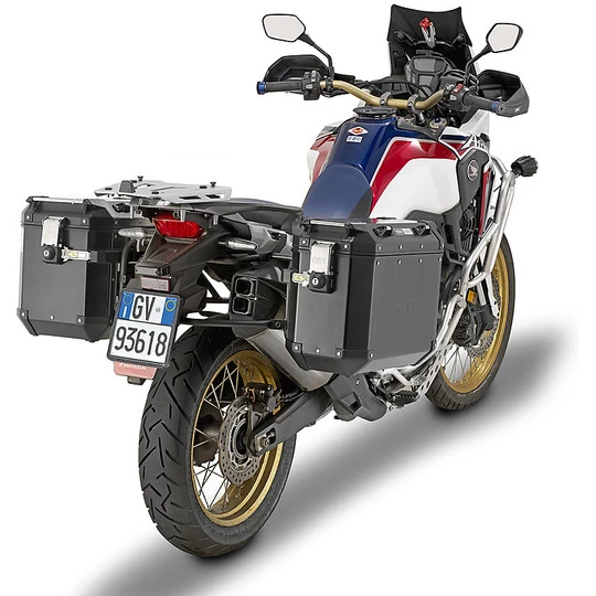Paar Seitenkoffer Monokey Cam-Side Givi TREKKER OUTBACK Black Line 48 Lt. OBKN48 Aluminium Lackiert 4 Paar Seitenkoffer Monokey Cam-Side Givi TREKKER OUTBACK Black Line 48 Lt. OBKN48 Aluminium Lackiert – Bild 4