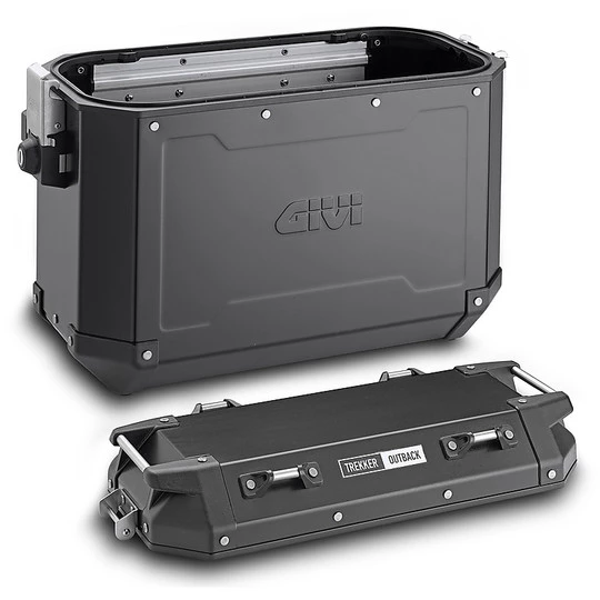 Paar Seitenkoffer Monokey Cam-Side Givi TREKKER OUTBACK Black Line 48 Lt. OBKN48 Aluminium Lackiert 2 Paar Seitenkoffer Monokey Cam-Side Givi TREKKER OUTBACK Black Line 48 Lt. OBKN48 Aluminium Lackiert – Bild 2