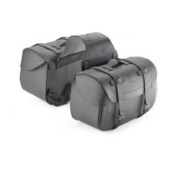 Paar Seitentaschen Aus Kappa Leder KMLW01 Cafè Racer 28 Liter