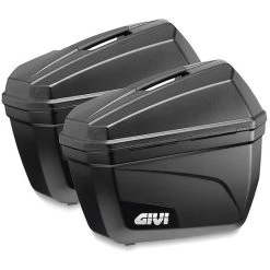 Paar Taschen Moto Side Givi Monokey E22-System 22 Lt Black Line
