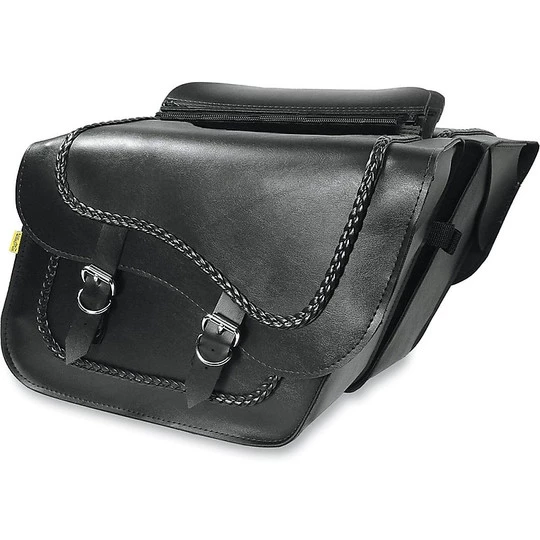 Willie&Max Paar Willie & Max Incline Side Motorrad Taschen Mit Geflochtenen Kanten 1 Willie&Max Paar Willie & Max Incline Side Motorrad Taschen Mit Geflochtenen Kanten