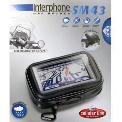Cellular Line Porta Navigatore Moto Universale CellularLine Impermeabile Dispositivi Fino 4,3"