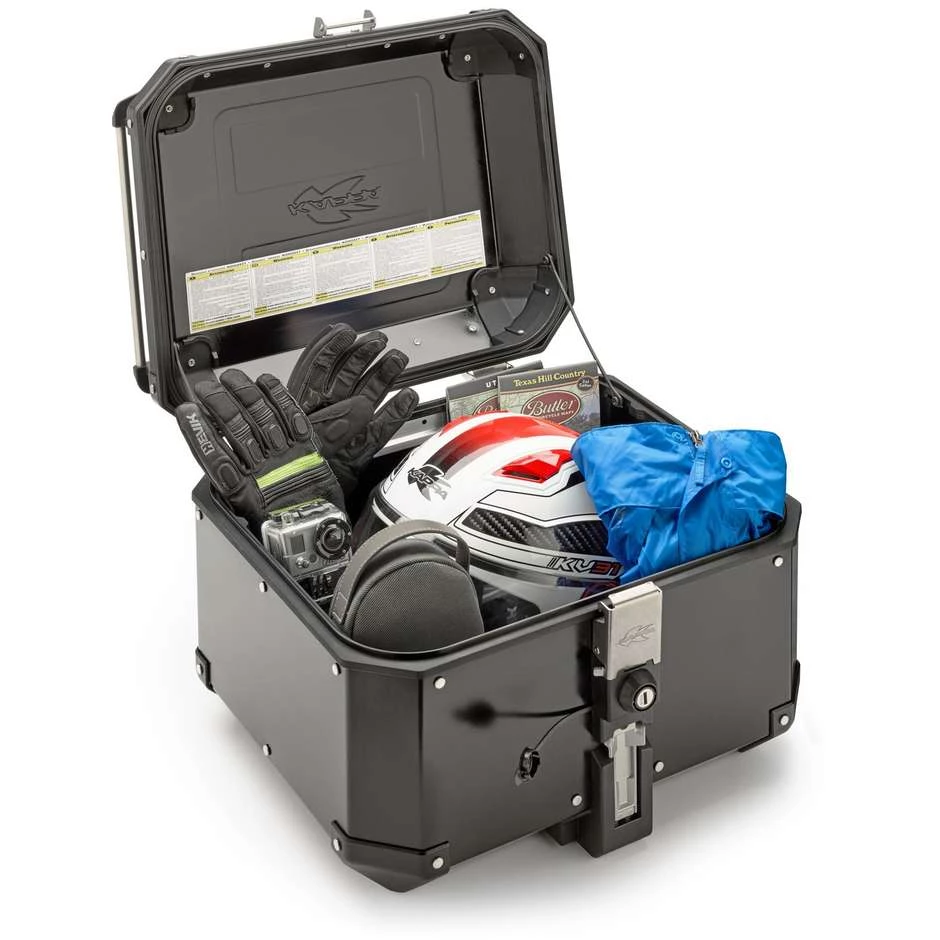 Schulranzen Motorrad Top Case Kappa KFR480b K'FORCE Aluminium Schwarz 48m Lt. 2 Schulranzen Motorrad Top Case Kappa KFR480b K'FORCE Aluminium Schwarz 48m Lt. – Bild 2