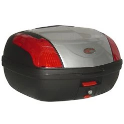 American-pro Schulranzen Motorrad Und Roller Universal-amerikanischen Pro Mit Orleans Platte 48 Lt Silber