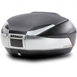 Shad SH48 New Titanium 48 Liter Top Case + Carbon Look Cover + Rückenlehne