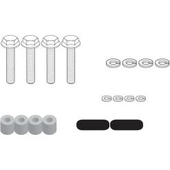 Spezifisches Kit Zur Montage Des Givi FZ2130 Heckanbaus Mit Original Yamaha Starren Seitenkoffern