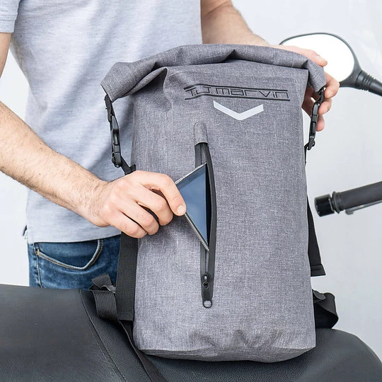 T.J. Marvin Tj Marvin WAY B1 Grau Wasserdichter Rucksack 15 Liter 4 T.J. Marvin Tj Marvin WAY B1 Grau Wasserdichter Rucksack 15 Liter – Bild 4