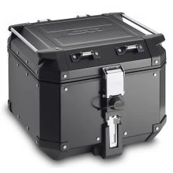 Topcase Monokey Moto Givi Topcase OBKN42B TREKKER OUTBACK Schwarze Linie 42 Liter Aus Schwarz Lackiertem Aluminium