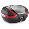 Topcase Monokey Moto Givi V47N - Topcase Mit Roten Reflektoren